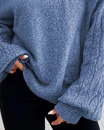 Yipinpay new fashion causal winter autumn Cold Shoulder Lantern Sleeve Sweater pullover tops fall outfits women female clothing